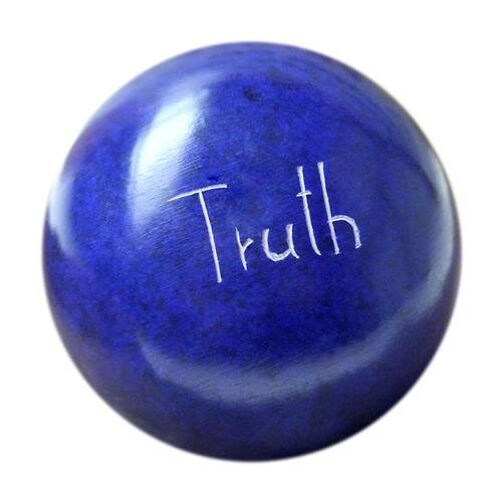 Palewa sentiment pebble, blue - Truth (TAR1871)