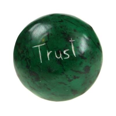 Sentiment pebble round, Trust, bright green (TAR1946)