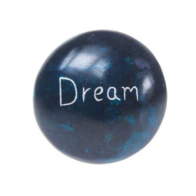 Sentiment pebble round, Dream, turquoise (TAR1948)