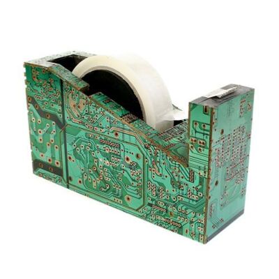 Sellotape dispenser, recycled circuit board (TAR19700)