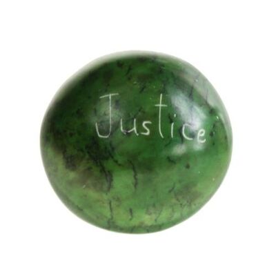Sentiment pebble round, Justice, green (TAR2118)