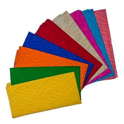 Single reusable cotton gift wrap, assorted colours, plain (TAR2150)