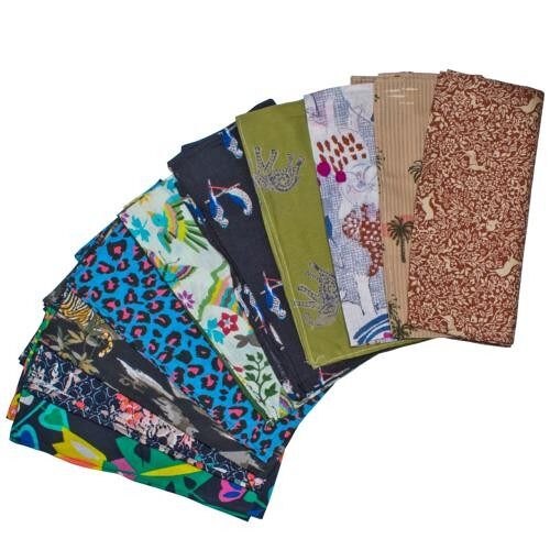 Single reusable cotton gift wrap, assorted colours, wildlife designs (TAR2154)