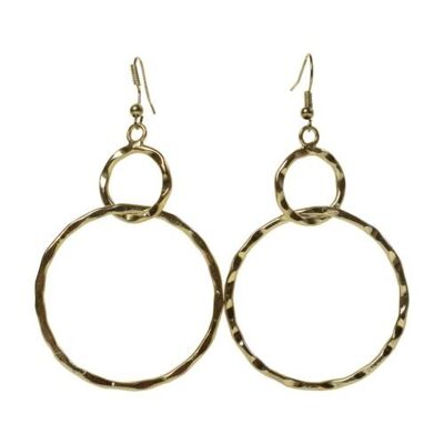 Earrings 2 intertwined circles (TAR2271)