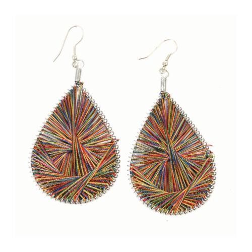 Thread earrings multicoloured drop (TAR2763)