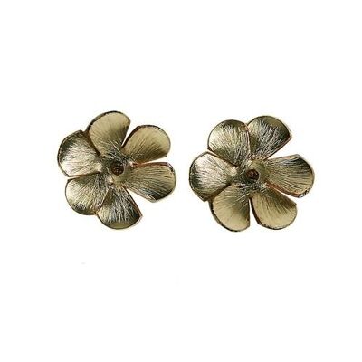 Earrings gold colour flower studs (TARA1907)