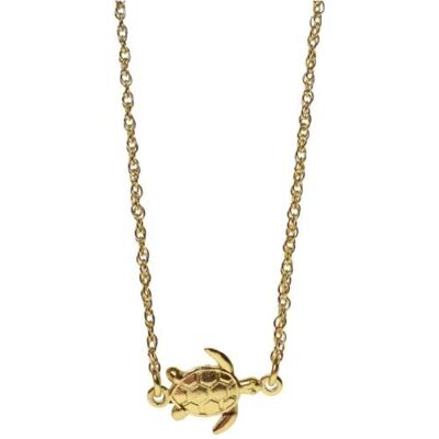 Pendant necklace with turtle, gold colour (TARG013)