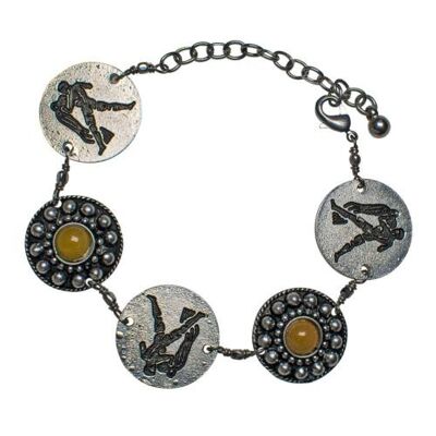 Bracelet agate, Aquarius (TARJ2160)