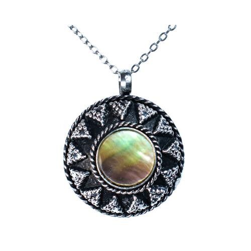Necklace mother of pearl, one stone (TARJ2163)