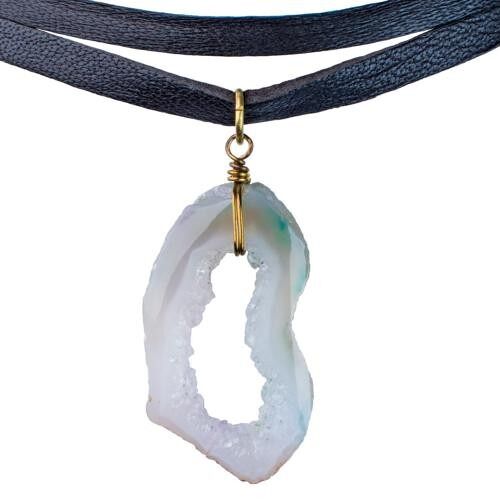 Choker druzy pendant (TARJ2179)