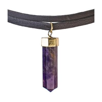 Choker amethyst pendant (TARJ2184)