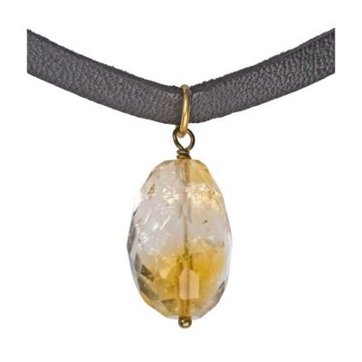 Choker citrine pendant (TARJ2185)