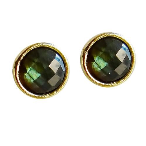 Ear studs labradorite (TARJ2196)