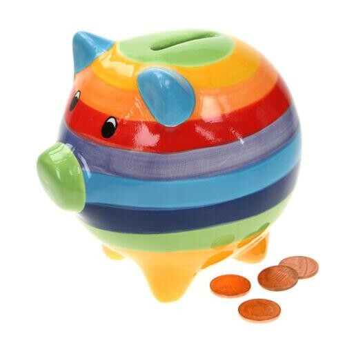 Rainbow money box pig (TCMN818)