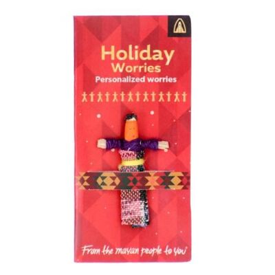 Worry doll mini, holiday worries (WD004C)