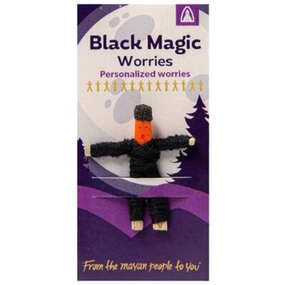 Worry doll mini, black magic worries (WD004V)