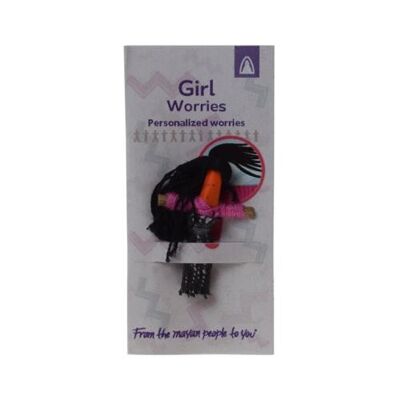 Worry doll mini, girl (WD004ZH)