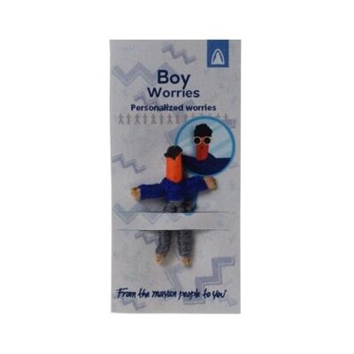 Worry doll mini, boy (WD004ZI)