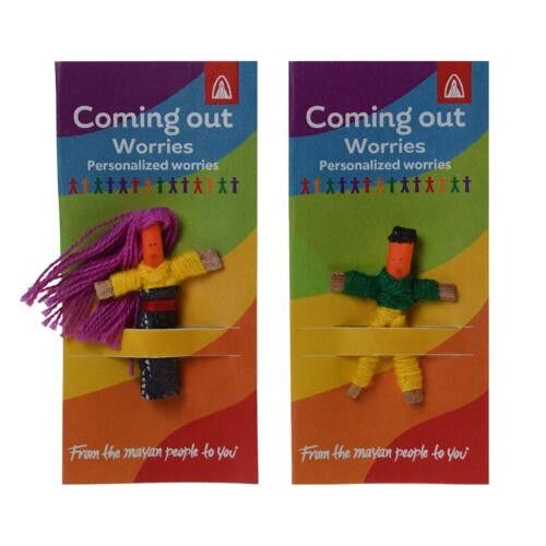 Worry doll mini, coming out (WD004ZK)