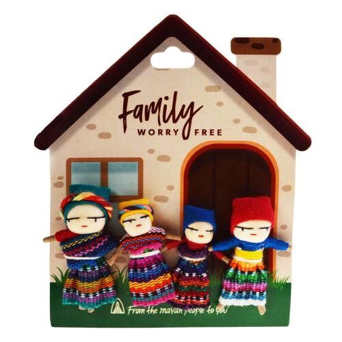 Worry free family on card house with magnet (WD2200)