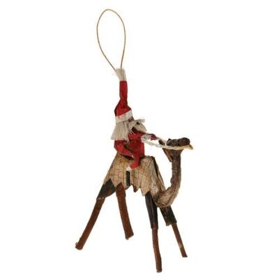 Christmas Tree decoration, Santa on camel (Z19701)