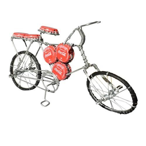 Model bike with Coca Cola bottle tops (Z2104)