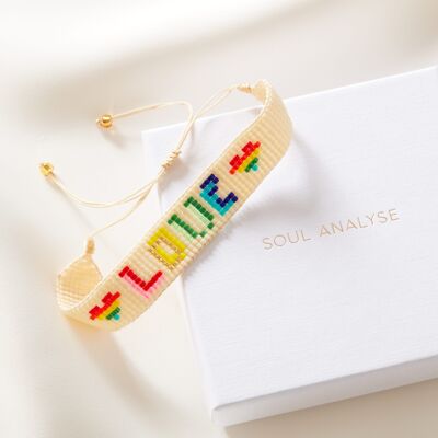 Pulsera de cuentas boho 'Love'