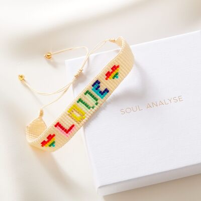 ‘Love’ Boho Bead Bracelet
