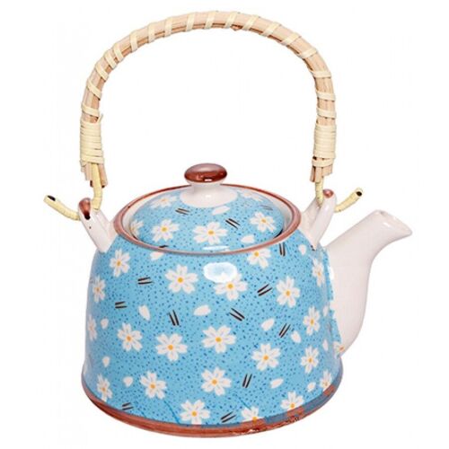 Ceramic teapot with filter and bamboo handle. Capacity: 800ml AT-393-5