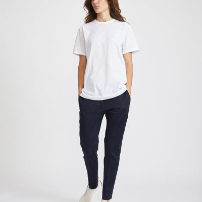 T-Shirt Col Rond Femme - Blanc