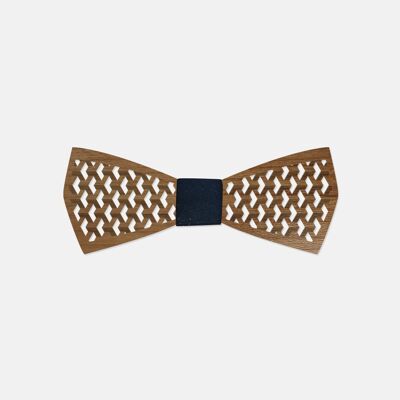 Bold men's wood bow tie