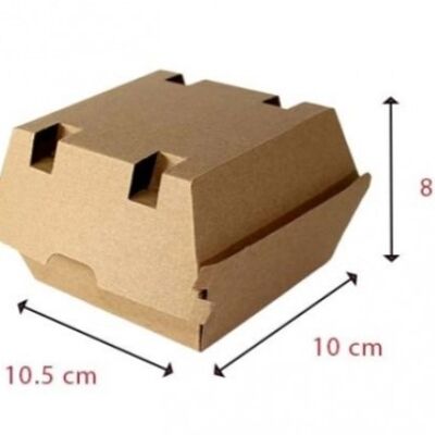 Single microflute burger box