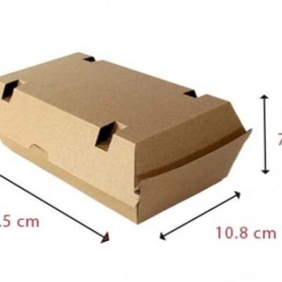 Double microfluted burger box