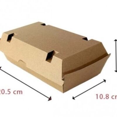 Caja hamburguesa doble microcanal