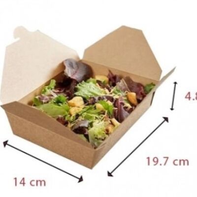 Organic kraft lunchbox size 2