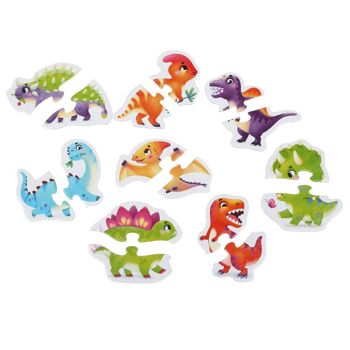 Puzzles 8 en 1 "Happy dinosaures" 3