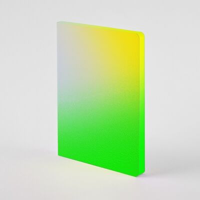 Fresh - Colour Clash L Light | nuuna Notizbuch A5+ | Dotted Journal | 3,5mm Punktraster | 176 nummerierte Seiten | 120g Premium-Papier | Leder | nachhaltig produziert in Deutschland