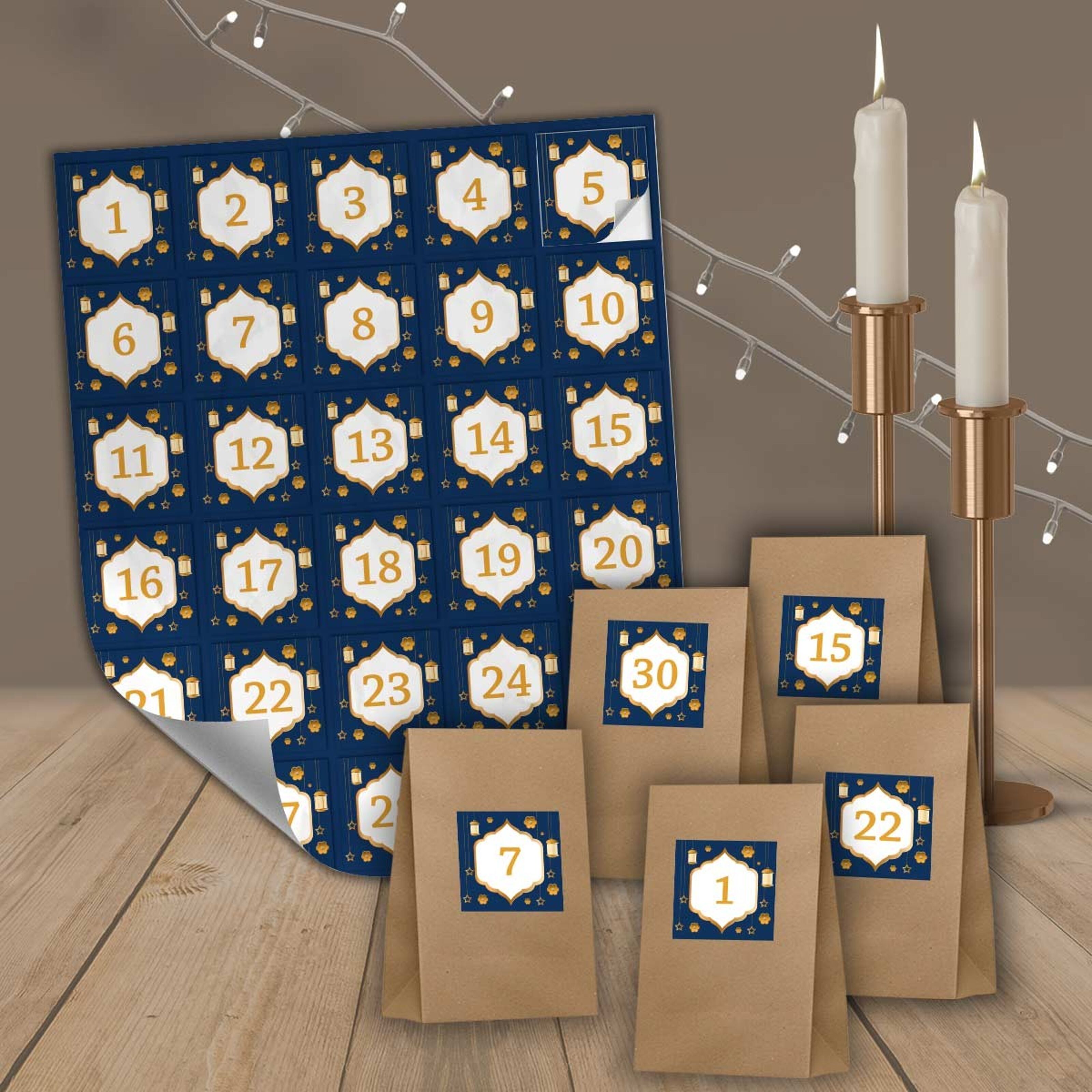 Boîte Store Ramadan Kareem, Boîte Cadeau Calendrier de l'Avent, Calendrier  Ramadan Kareem Calendrier Compte à Rebours Boîte Store Décorative avec 30  Tiroirs (Cadeaux Non Inclus) 