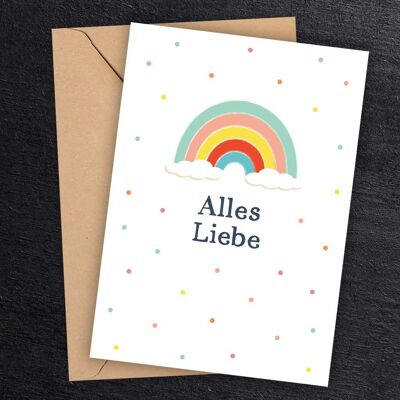 „Rainbow“ Grußkarte inkl. Umschlag