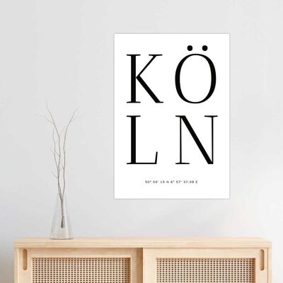Köln Typografie Poster
