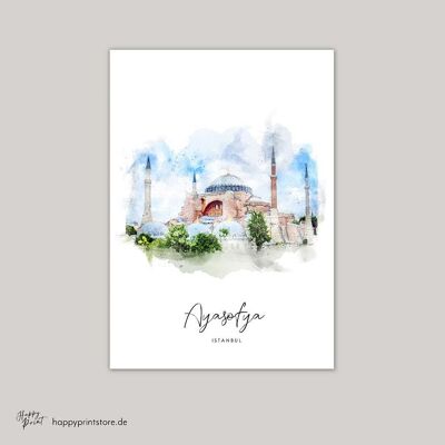 Poster "Istanbul" - Ayasofya