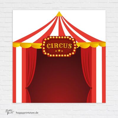 Schild „Zirkus klein"