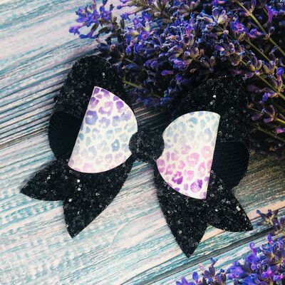 Leopard Sparkly Franchi Fancy Bow