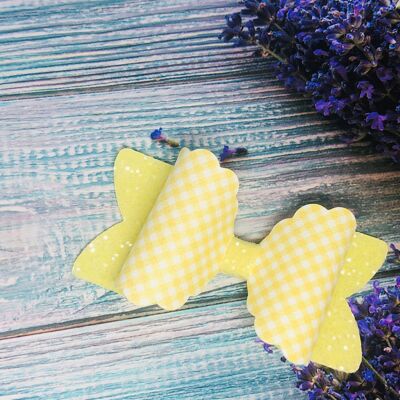 Yellow Gingham Eden Bow