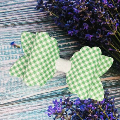 Green Gingham Eden Bow