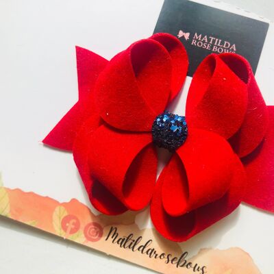 Red Franchi Posy Bow