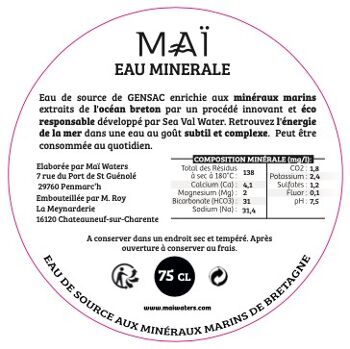 Eau Maï Source Minérale 75 cL 2
