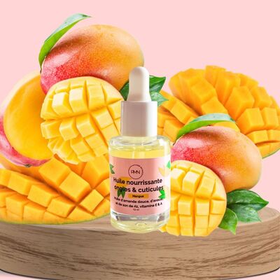 Aceite nutritivo para uñas y cutículas con aroma de mango