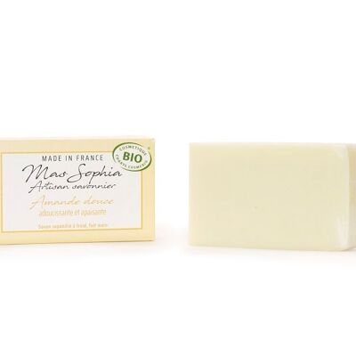 Organic superfatted cold soap with sweet almond