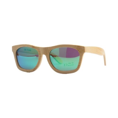 Bambus Sonnenbrille Unisex | polarisiert | UV400 | Türkis